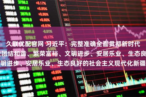 久联优配官网 习近平：完整准确全面贯彻新时代党的治疆方略 努力建设团结和谐、繁荣富裕、文明进步、安居乐业、生态良好的社会主义现代化新疆