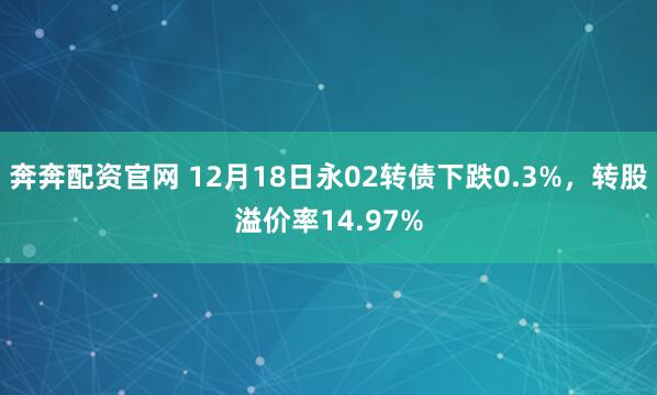 奔奔配资官网 12月18日永02转债下跌0.3%，转股溢价率14.97%